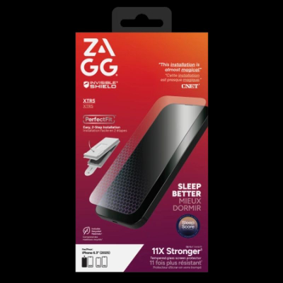 Заштита за екран ZAGG InvisibleShield Glass Elite XTR5, зајакнато стакло, Eyesafe CPF60, проѕирна