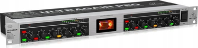 Preamplifikator mikrofoni Behringer Ultragain Pro MIC2200 V2, 2 kanale, për raft 19", ngjyrë argjendtë