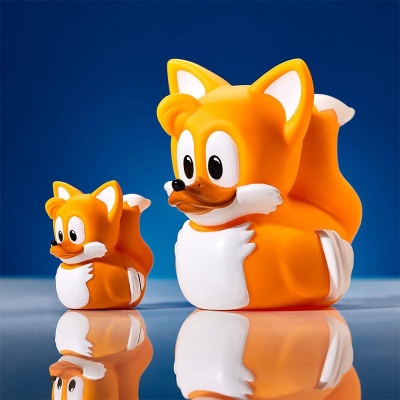 Figurine koleksionuese Sonic the Hedgehog TUBBZ Tails Mini Edition, dekor, shumëngjyrëshe