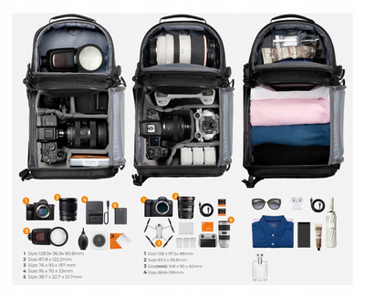 Çantë fotografike K&amp;F Concept KF13.176, sling 10L, për DSLR, e zezë