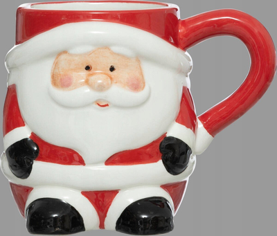 Filxhan keramik Feeric Lights & Christmas Father Christmas, 30cl, i kuq