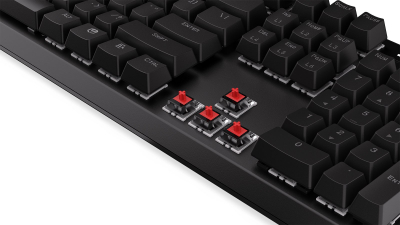 Tastierë mekanike Endorfy Thock Wireless Red, full size, Kailh Box Red, me ndriçim ARGB