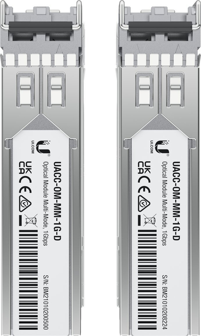 Modul rrjeti Ubiquiti UACC-OM-MM-1G-D-2, SFP 1Gbps, multi-mode, argjendtë