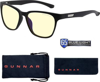 Syze kompjutri Gunnar Berkeley Onyx me lente Amber, të zeza