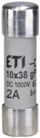 Siguresë cilindrike fotovoltaike OEZ CH10 002625065, 10x38mm, 2A 1000V DC, e bardhë