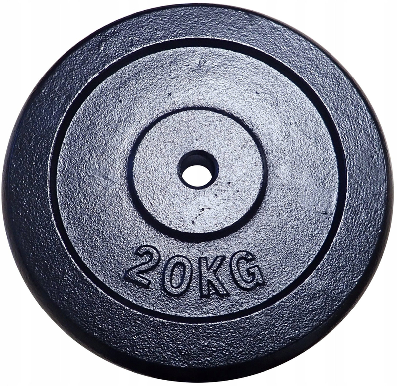 Pllakë peshe Kubisport 20 kg, gize, vrimë 30 mm, gri