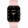 Orë e zgjuar Gravity GT36-1 Pink Gold, ekran katror, rrip silikoni rozë