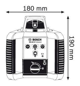 Nivel lazer rrotullues Bosch GRL 300 HV, rreze 300 m, lazer i kuq