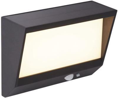 Lampë solare për oborr Domoletti, IP44, 3000K, e zezë