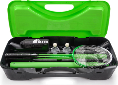 Set badminton Meteor, 2 raketa, 2 shatlloka, rrjetë