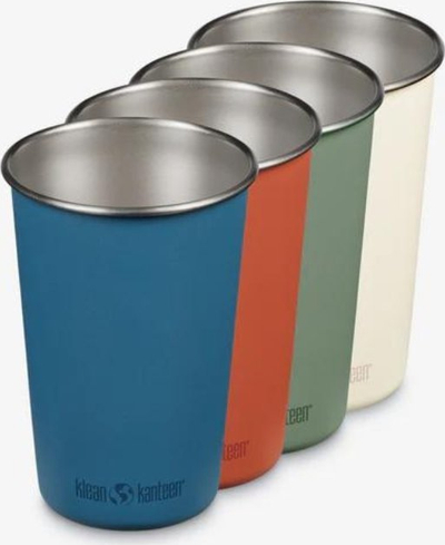 Сет челични чаши Klean Kanteen Steel Pint, 473 ml, 4 парчиња, повеќебојни