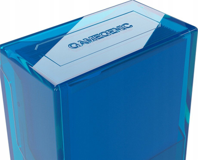 Kuti letra Gamegenic GGS22020, për 50+ karta, transparente, blu