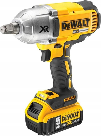 Set veglash me bateri Dewalt DCK865P4T, 18V XR, 4 bateri, i verdhë