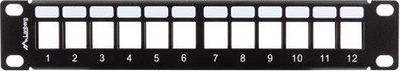 Patch panel Lanberg PPKS-9112-B, 1U, 10", 12 slote keystone, i zi