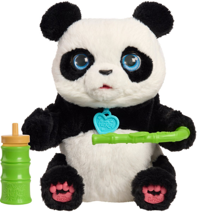 Lodër pelushi interaktive FurReal Coco, panda që rrotullohet, me tinguj dhe lëvizje, për kalamaj 4+