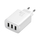 Karikues Baseus, 3xUSB-A, 17W, i bardhë