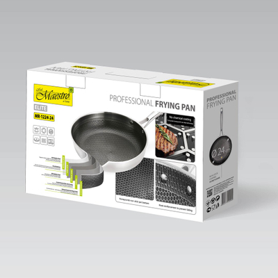 Tigan Maestro Professional MR-1224-28, 28 cm, çelik inox, argjendtë