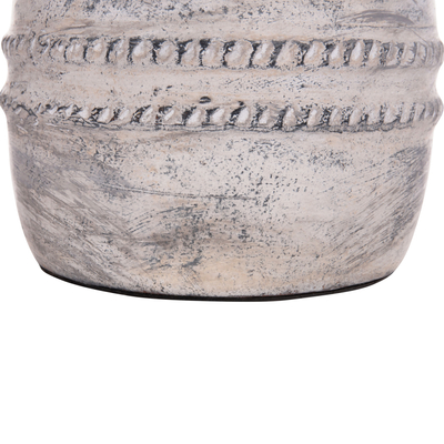 Vazo dekorative HomeMarkt Vermo HM4393, terrakotë, 25cm, gri