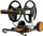 Mbështjellës zorresh uji Fiskars Manual XL Reel 1062257, me rrota, rrotullim 360°, portokalli