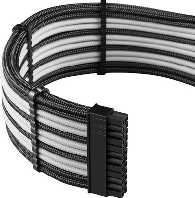 Set kabllo zgjatëse CableMod PRO ModMesh 12VHPWR, ATX 24 pin dhe PCIe 5.0, bardh e zi