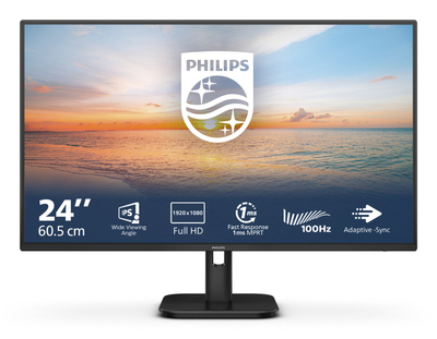 Телевизор Philips 1000 серија 24E1N1100A/00 LED, 23.8\", Full HD, црн