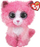 Lodër pelushi TY Boo Reagan Pink Cat, madhësi mesatare, rozë