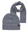 Set shall & kapelë Jack&Jones JACJOLLY 12163827 Gray Melange