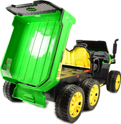 Kamion elektrik për fëmijë Ramiz Car Farmer 4x4, 2 vende, audio, jeshil