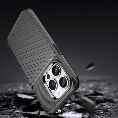 Këse telefoni Hurtel Thunder Case për iPhone 14 Pro Max, mbrojtëse, e zezë