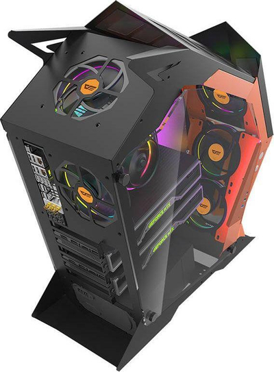 Kasë Darkflash K1, e zezë/e portokalltë
