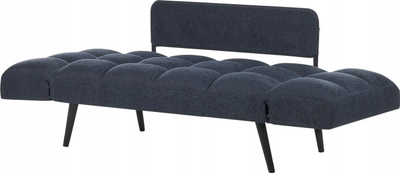 Divan-krevat Beliani Brekke, 2 vende, material tekstili, blu e errët