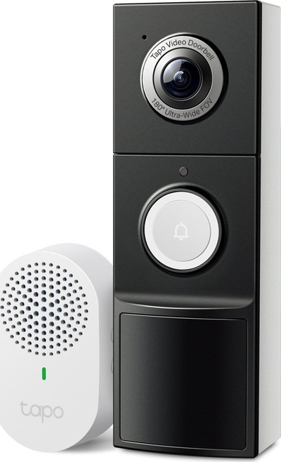 Zile dere me kamerë TP-Link Tapo D235 D100C, 2K 5MP, kënd 180°, e zezë
