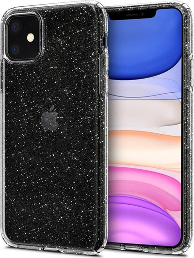 Mbrojtëse Spigen Liquid Crystal për iPhone 11, transparente / me xixa