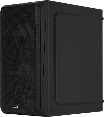 Kuti kompjuteri Aerocool CS-107 FRGB, mini tower, panel akrilik, e zezë
