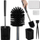 Furçë tualeti Ruhhy Bathroom Brush 25725, kokë gjysmë rrethore, qime gome, e zezë