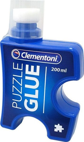 Ngjitës për puzzle Clementoni Liquid Glue, 200ml, aplikim me sfungjer, transparent