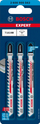 Set tehësh sharre me vijë Bosch EXPERT Fiber Plaster T141HM, për fibër-gips dhe gips-karton, 3 copa