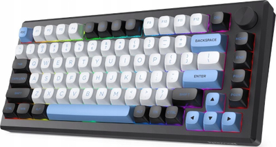 Tastierë gaming Redragon K732WLB RGB Pro Uranus Pro, me tela dhe wireless, mekanike, e zezë