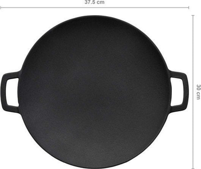 Pjatë gize për skarë Fiskars Norden Grill Chef, me smalt Thermium, deri 270°C, e zezë
