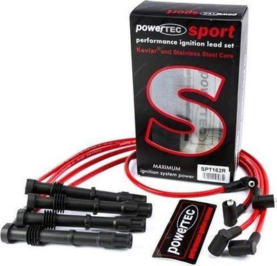 Kabllo ndezjeje PowerTEC Sport, për SEAT VW 1985-2002, silikon rezistent nxehtësie, e kuqe