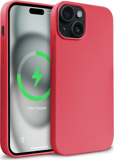 Mbulesë telefoni Crong Color Cover Magnetic për iPhone 15 Plus, MagSafe, rozë