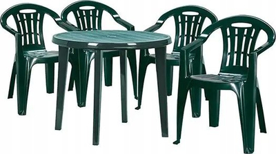 Tavolinë kopshti Keter Lisa, 90 cm, plastike, jeshile e errët