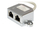 Splitter rrjeti Equip C5, 1xRJ45 në 2xRJ45, Cat5e, 0.15m, argjendtë