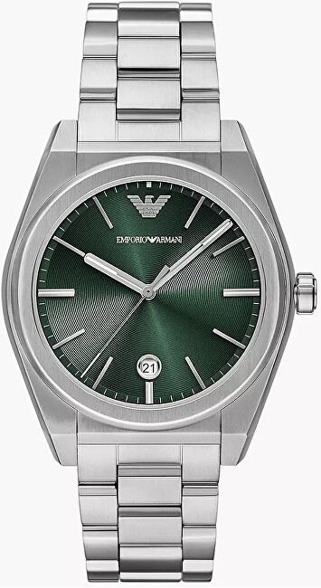 Orë për meshkuj Emporio Armani, e argjendtë