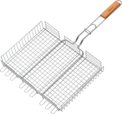 Skarë BBQ Maestro MR-1006, 26x35 cm, çelik inox, argjendtë