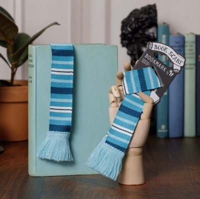 Shenjues libri Book Scarf Bookmark All the Blues, me motiv shalli, nuanca blu