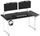 Tryezë elektrike e rregullueshme Ultradesk UDESK UP WTBB, 160×75 cm, lartësi 72–118 cm, me mousepad XXL