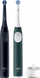Електрична четка за заби Oral-B iO Series 2, сет со 2 рачки, Night Black и Forest Green