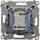 Ndërprerës dyfishtë Kontakt-Simon Simon 54 Candle DW5.01/49, 10AX 250V, lidhje quick-connect, i zi mat