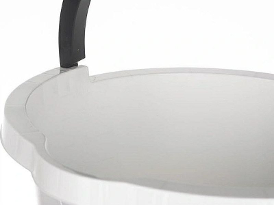 Kovë pastrimi Plast Team ATLANTA, 10L, plastike, e bardhë